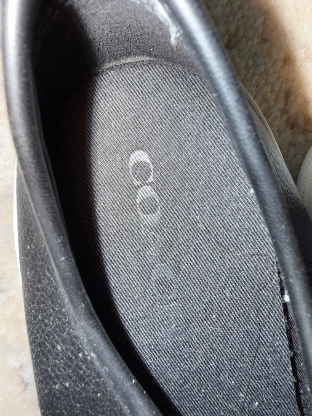 Coach Black Leather Low-Top Sneakers with White Toe Caps - Picture 4 of 5